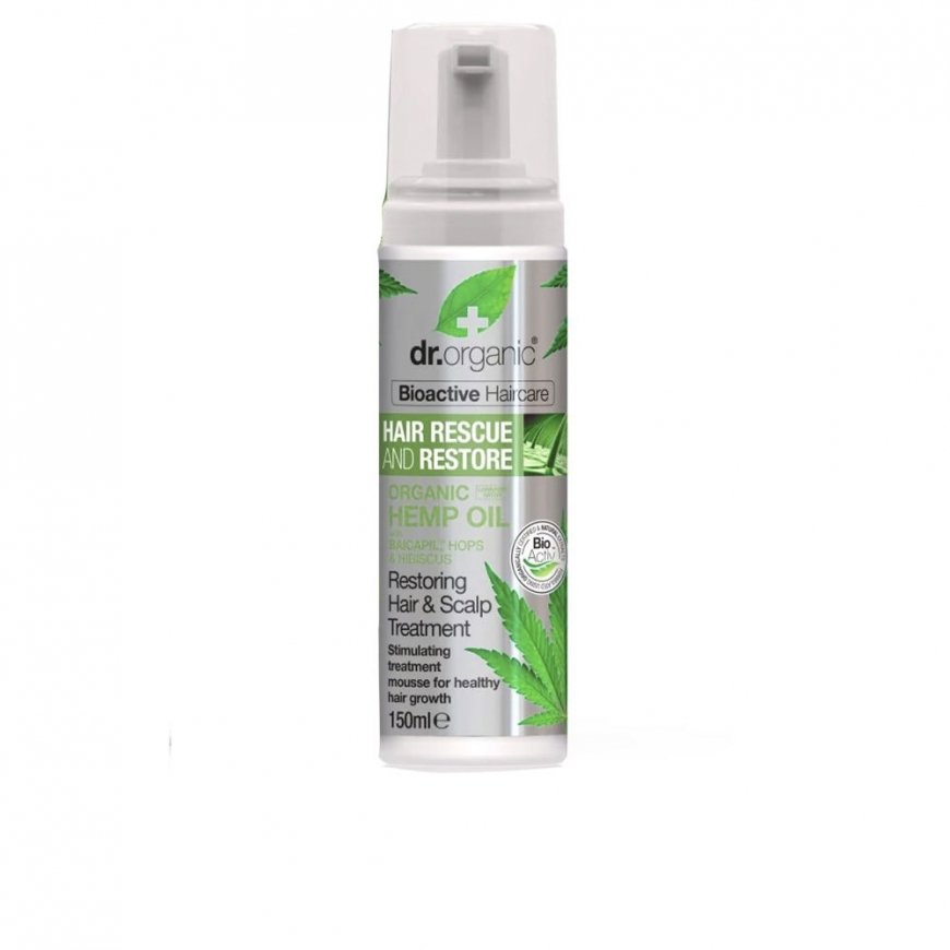 Dr. organic RESCUE & RESTORE plaukų slinkimo stabdymo ir stiprinimo gydymas 150 ml