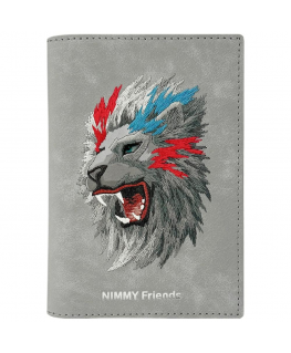 Passport case Nimmy wallet Raptor Lion gray