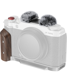 SmallRig 5261 L-formos tvirtinimo plokštė su mediniu rankenėle FUJIFILM X-M5 sidabrinė
