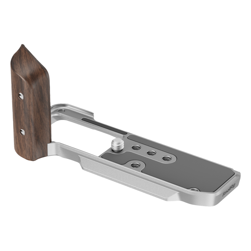 SmallRig 5261 L-Shape Mount Plate with Wooden Handle for FUJIFILM X-M5 Silver – 2