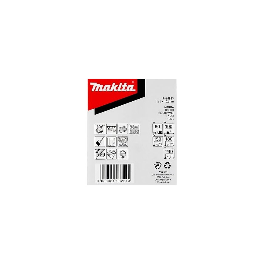 Makita Sandpaper Set 102x114mm – 2