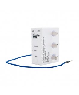 Shelly 3EM-63T Gen3 1/3-kanavainen WiFi-energiamittari (tasaterminaali)