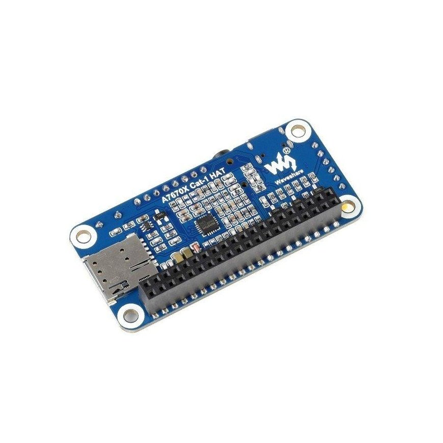 A7670E LTE Cat-1 HAT, designed for Raspberry Pi, multi-band, 2G GSM/GPRS, LBS - Waveshare 20049 – 2