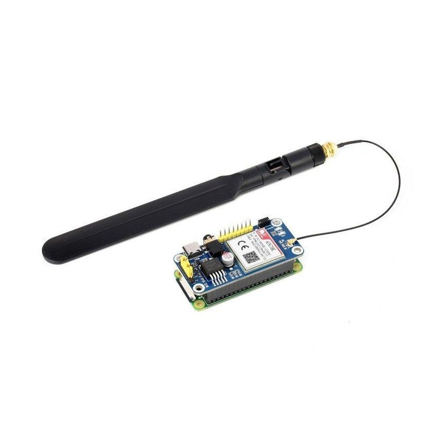 A7670E LTE Cat-1 HAT, designed for Raspberry Pi, multi-band, 2G GSM/GPRS, LBS - Waveshare 20049 – 3