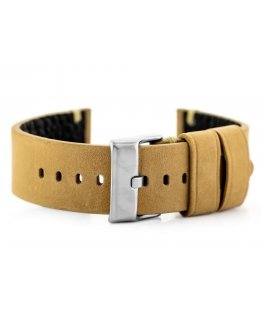 Pacific W93 leather watch strap - sand color - 22mm