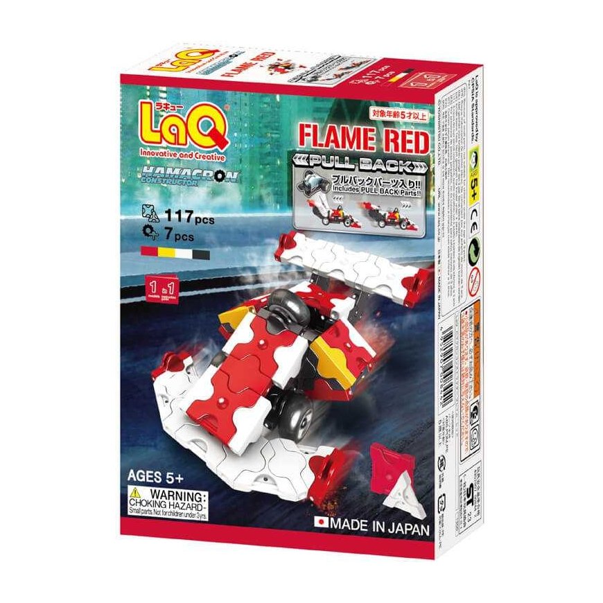Konstruktorius LaQ „Hamacron Constructor Flame Red” / 117 detalių – 2