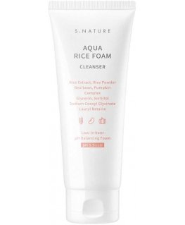 Snature Aqua Rice Foam Valiklis veido prausiklis su ryžių putomis 160ml