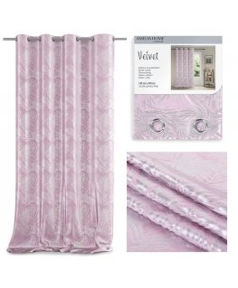 AmeliaHome VERHO / AH / SAMETTI / HOPEALEHDET / PULVERI Vaaleanpunainen / 140X245