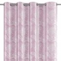 AmeliaHome CURT / AH / VELVET / SILVERLEAVES / POWDER Pink / 140X245 AmeliaHome CURT / AH / VELVET / SILVERLEAVES / POWDER Pink / 140X245