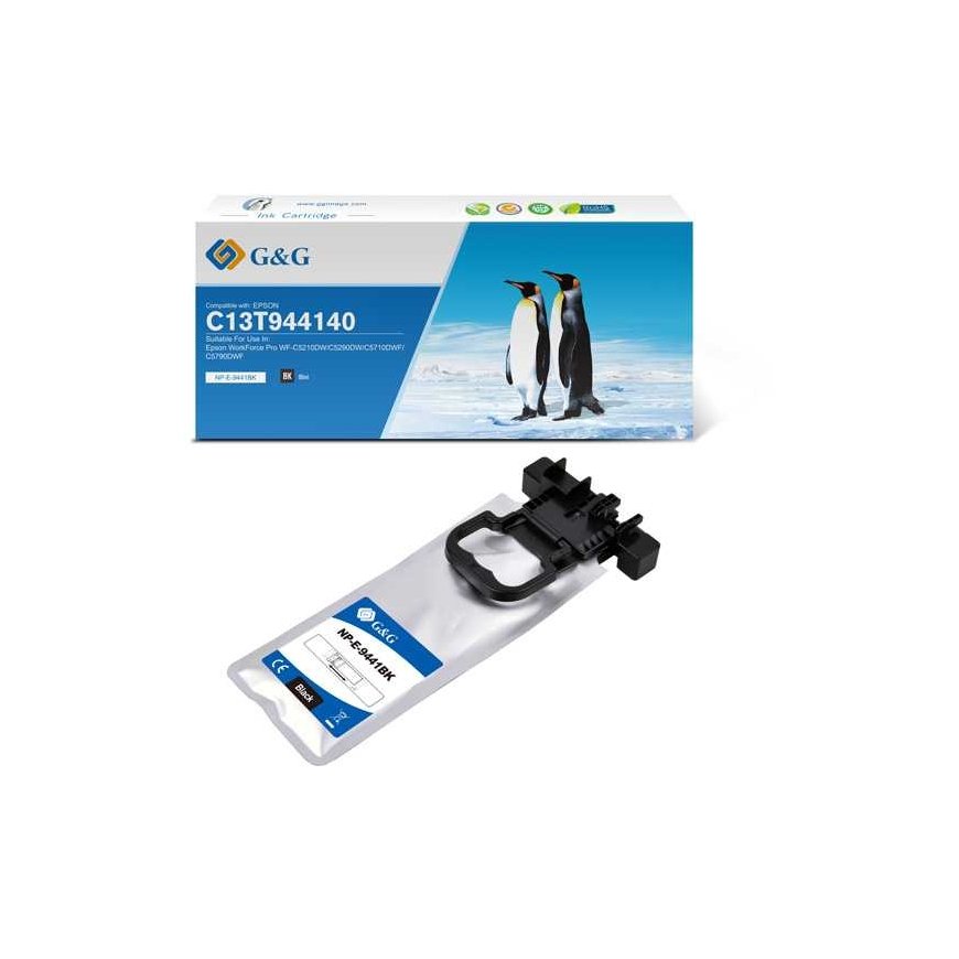 G&G yhteensopiva muste / tinti C13T944140, NP-E-9441BK, musta, 3000s