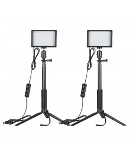 Rinkinys Neewer ZC-10S dvi LED lempos + filtrai + trikojai