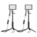 Rinkinys Neewer ZC-10S dvi LED lempos + filtrai + trikojai Rinkinys Neewer ZC-10S dvi LED lempos + filtrai + trikojai