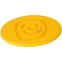 Orange balance beam with balls