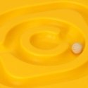 Balancing beam icon with orange balls