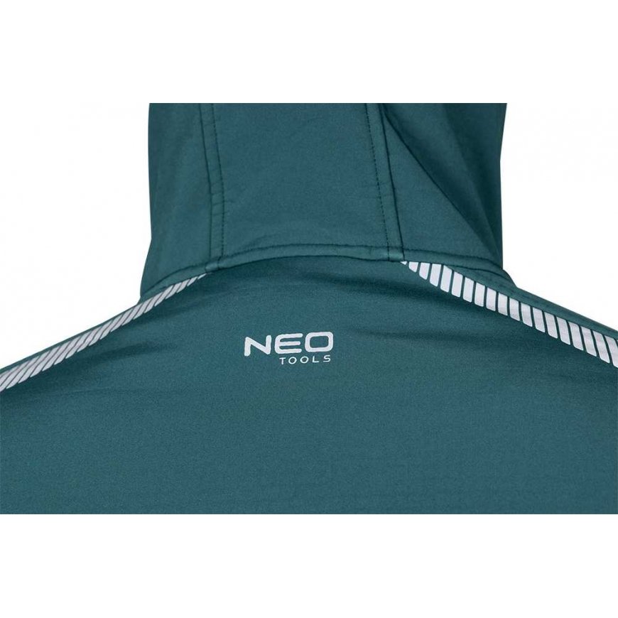 Neo Green work jacket with hood, 4-way stretch, size S – 5