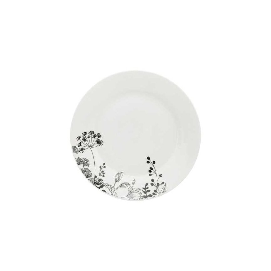 PIECES Porcelain tableware for 6 people, WHITE FLOWERS, 18 pieces – 3