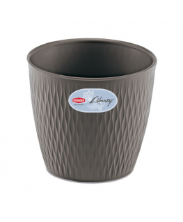Stefanplast Flower Pot Liberty Ø30x27cm gray
