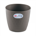 Stefanplast Flower Pot Liberty Ø30x27cm gray