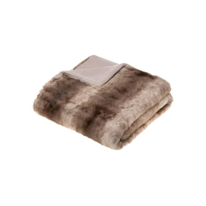 Atmosphera Kailio blanket GRIZZLI, 120 x 160 cm, sand color