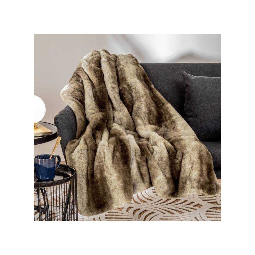 Atmosphera Kailio blanket GRIZZLI, 120 x 160 cm, sand color – 2