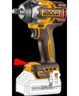 Ingco CIWLI2050 AKU impact wrench incl. 2pcs battery and charger