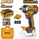 Ingco CIWLI2050 AKU impact wrench incl. 2pcs battery and charger