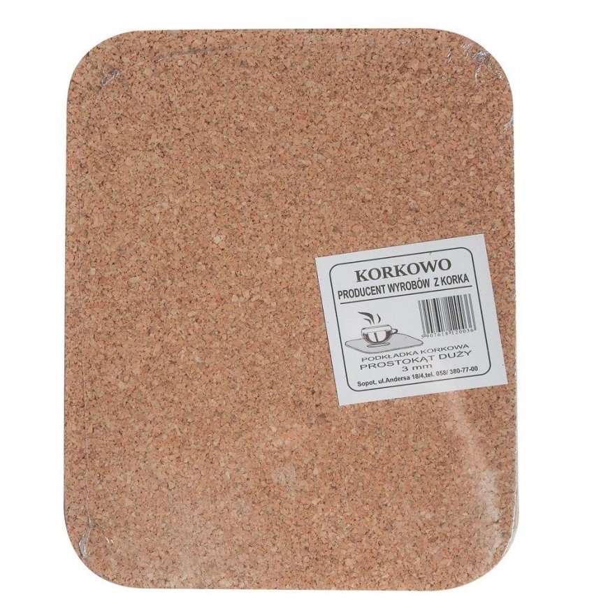 Lumarko KPL. 4 RECTANGULAR COASTERS 25X35CM NATURAL CORK – 3