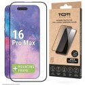 Toti Premium PREMIUM TEMPERED screen protector glass 3D full cover for Apple iPhone 16 Pro Max Toti Premium PREMIUM TEMPERED screen protector glass 3D full cover for Apple iPhone 16 Pro Max