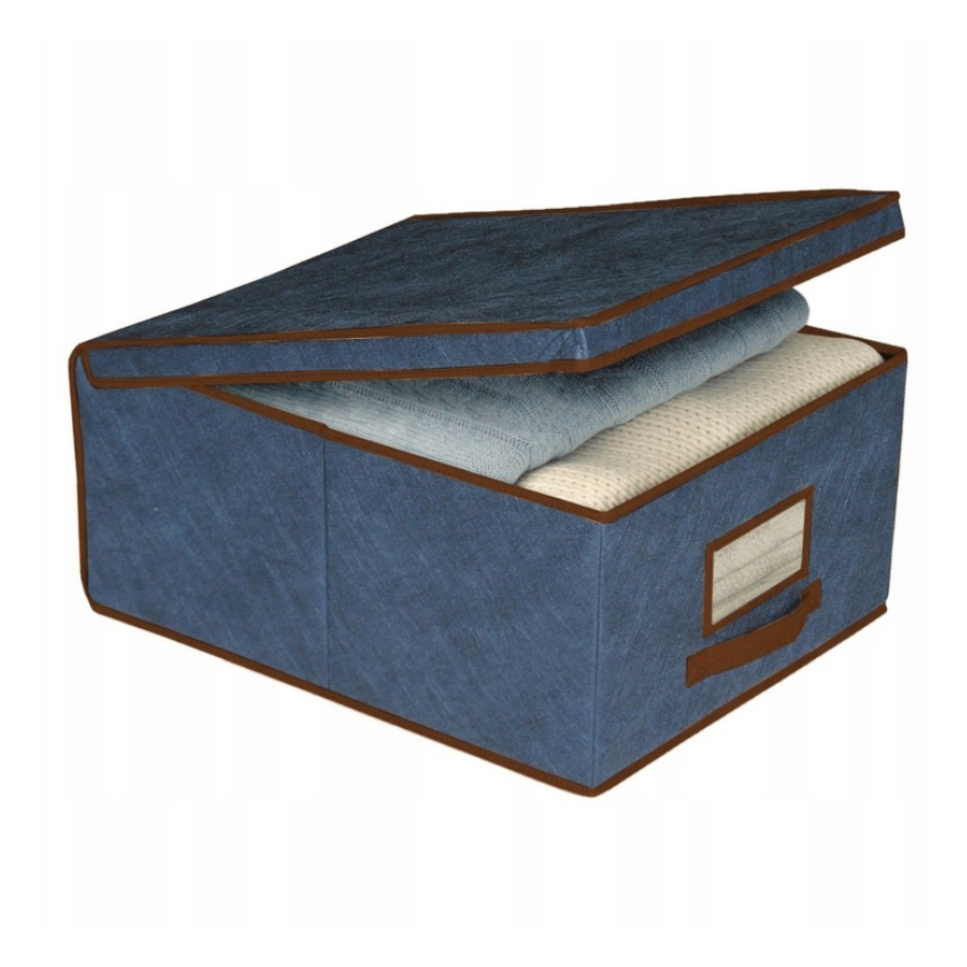 ORDINETT Box fabric 50 x 40 x 25cm Blue