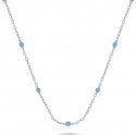 Brilio Silver Brilio Sidabrinis Silver pendant with blue beads NCL112WTQ Brilio Silver Brilio Sidabrinis Silver pendant with blue beads NCL112WTQ