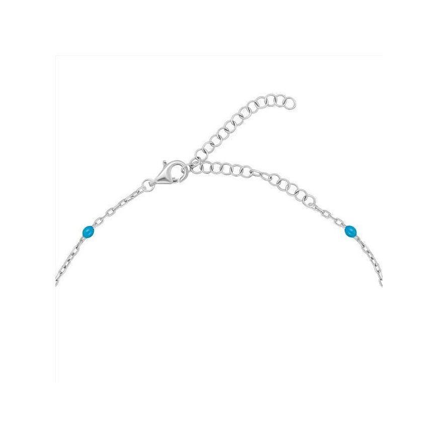 Brilio Silver Brilio Sidabrinis Silver pendant with blue beads NCL112WTQ – 3
