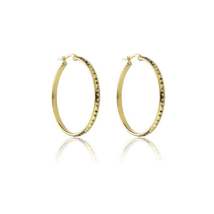 Marc Malone Gold Earrings with Rings Addison MCE23017G
