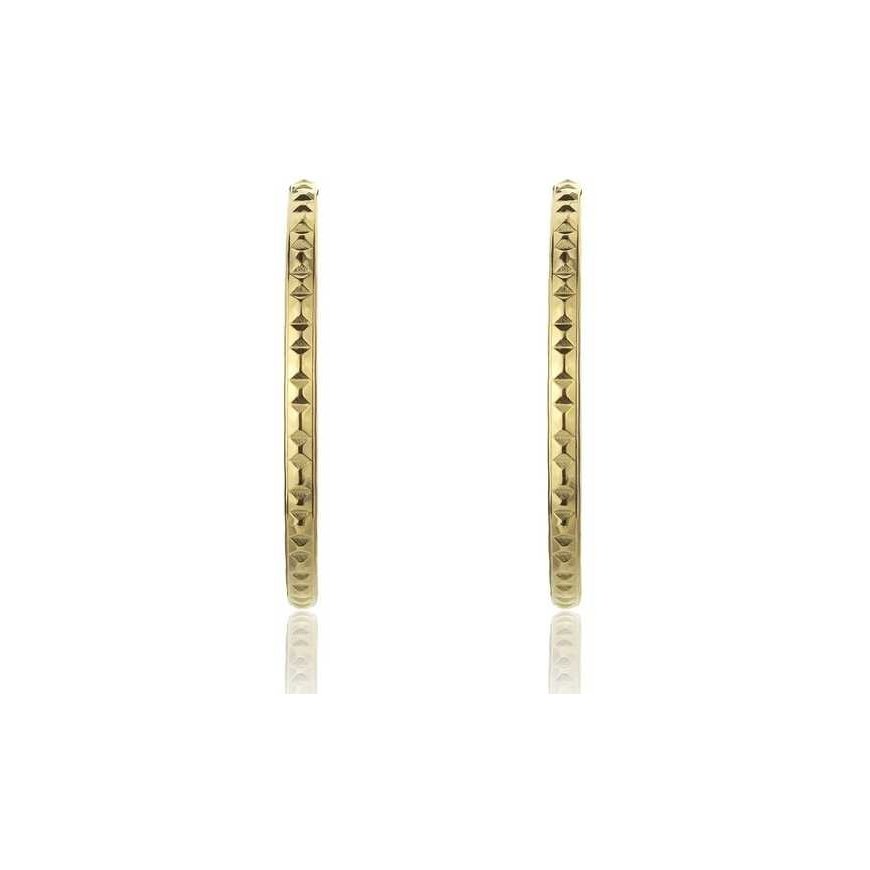 Marc Malone Gold Earrings with Rings Addison MCE23017G – 2
