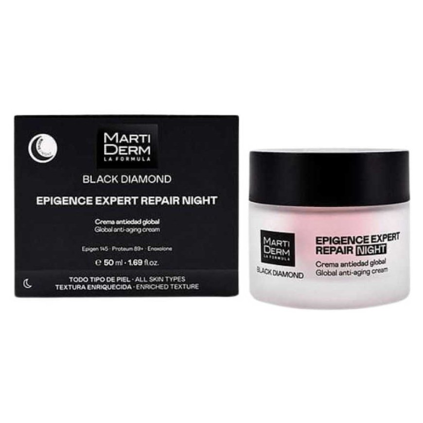 Martiderm Musta DIAMOND Epigence Expert Yökorjaus Kermainen yövoide, 50 ml