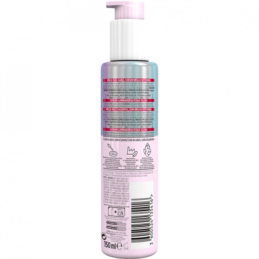 L'Oreal Paris Elvive Glycolic Gloss Hair Serum, 150 ml