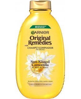 Garnier ORIGINAL REMEDIES ramunėlių ir gėlių medaus šampūnas 600 ml