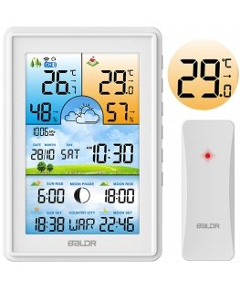 Berdsen-meteorologinen asema näytöllä BD-906 valkoinen