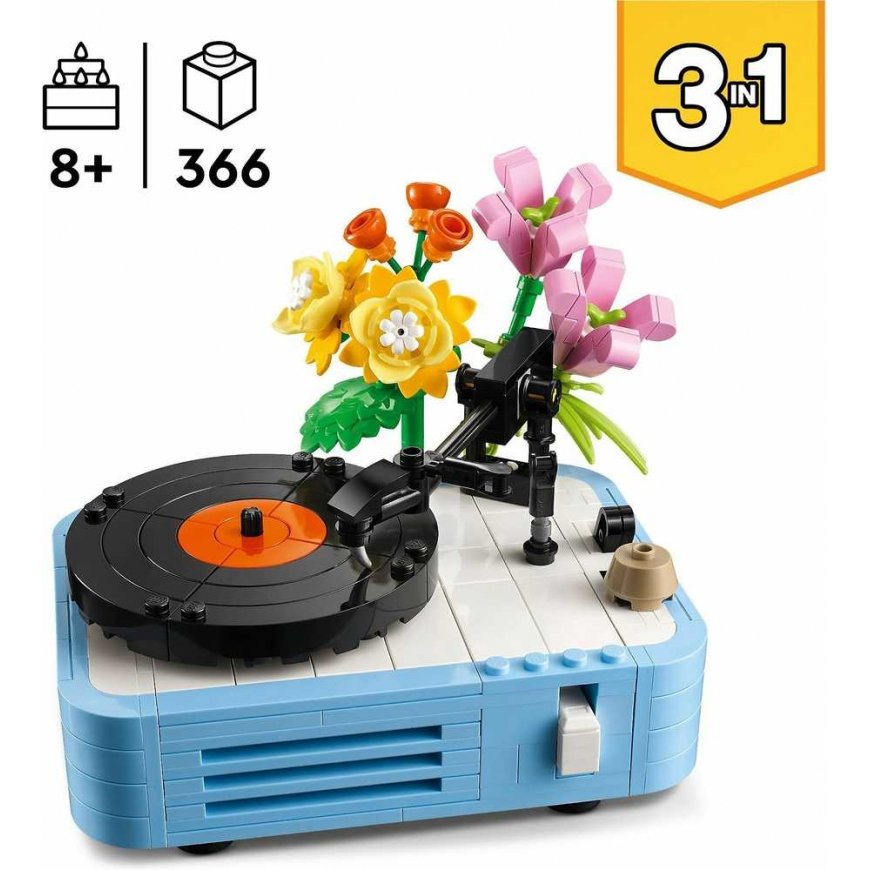 LEGO® Creator 3 in 1 Patefonin kukilla (31172) – 2