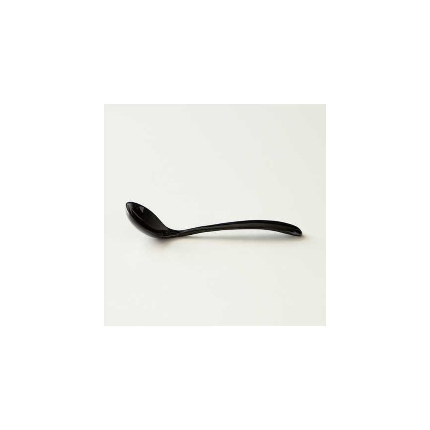 ORIGAMI - Ceramic cup spoon - black – 2