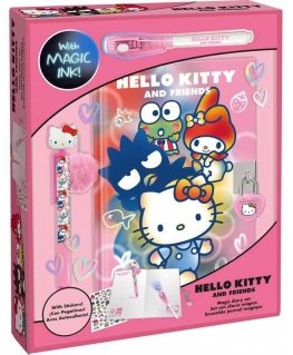 Lasten lisensointi Hello Kitty -päiväkirja + taikakynä + toppikynä