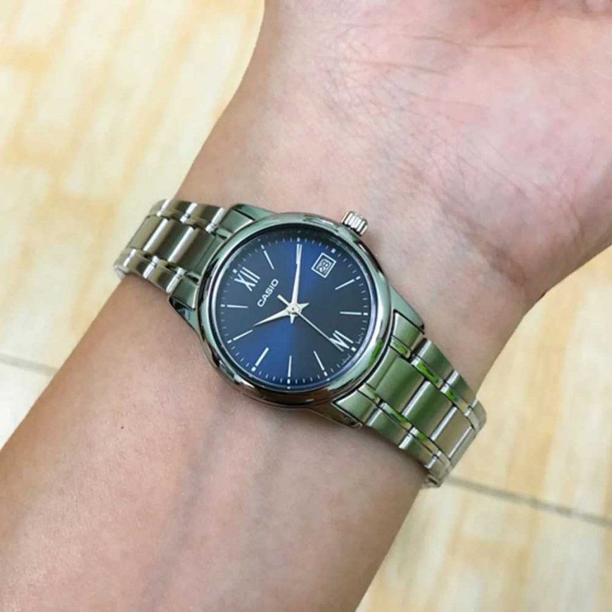 Moteriškas laikrodis Casio LTP-V002D-2B3UDF + DĖŽUTĖ – 5