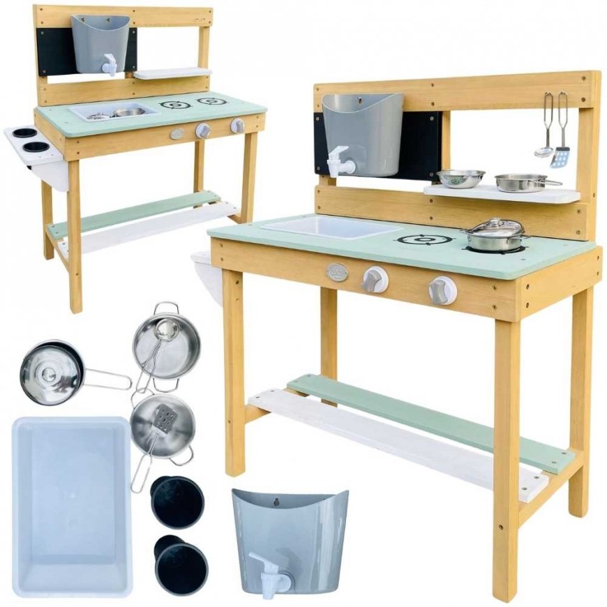 AXI Large Wooden Kitchen for Water and Sand Play