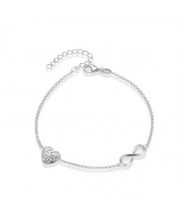 Beneto romanttinen hopeinen rannekoru AGB634 / 21
