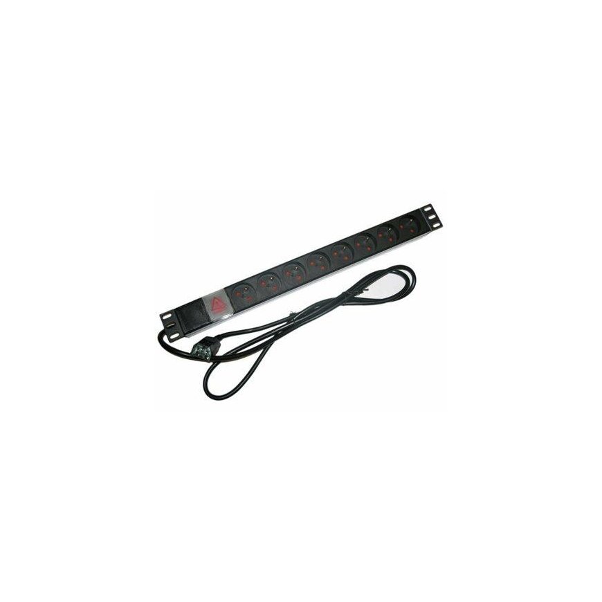 XtendLan 19" paskirstymo skydas 8x230V 10A