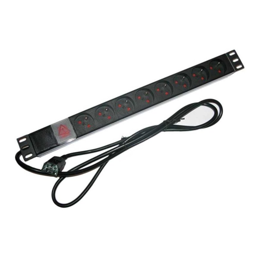 XtendLan 19" distribution panel 8x230V 10A – 2