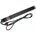 XtendLan 19" distribution panel 8x230V 10A XtendLan 19" distribution panel 8x230V 10A