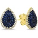 Brilio Silver Elegant Gold-Plated Earrings with Cubic Zirconia EA1154YB Brilio Silver Elegant Gold-Plated Earrings with Cubic Zirconia EA1154YB