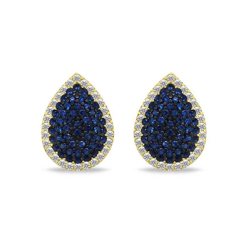 Brilio Silver Elegant Gold-Plated Earrings with Cubic Zirconia EA1154YB – 4