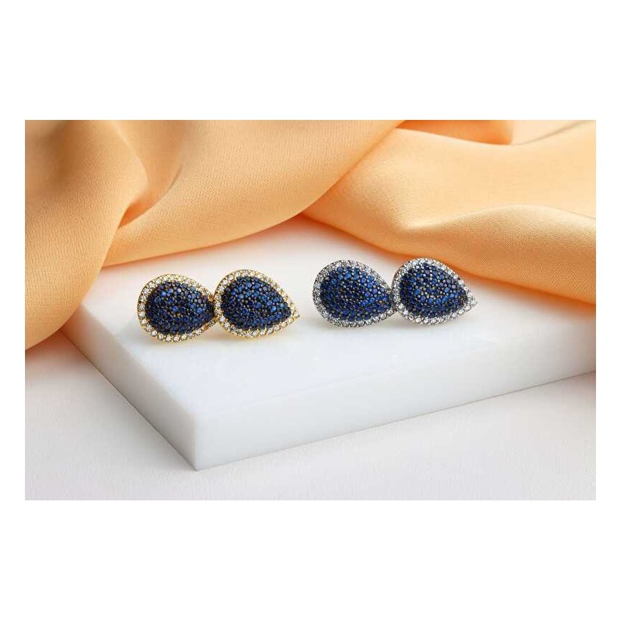 Brilio Silver Elegant Gold-Plated Earrings with Cubic Zirconia EA1154YB – 5
