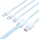 USB 2.0 A to 3-in-1 6A cable Vention CTRLG 1.5M (blue) USB 2.0 A to 3-in-1 6A cable Vention CTRLG 1.5M (blue)